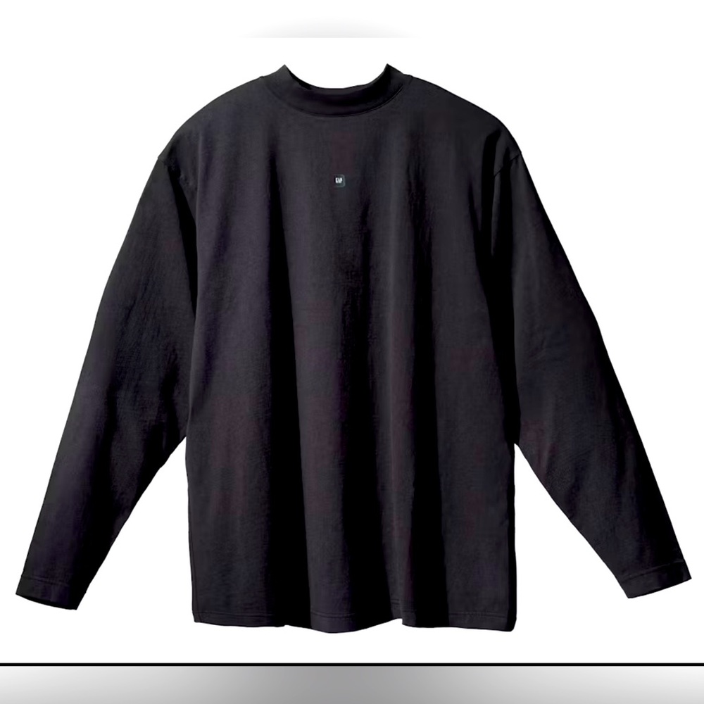 Yeezy GAP Logo UNISEX Long sleeve XS Black - Brand New In Bag AUTHENTIC